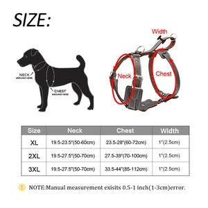 Genuine Durable Leather Harness for Large Dogs