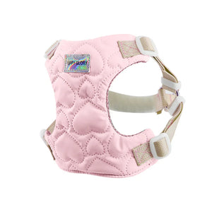 Cute Heart Pattern Adjustable Dog Harness for Small Medium Dogs
