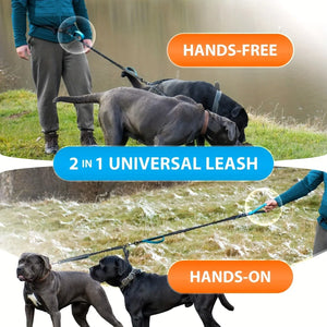 Dual Pet Reflective Nylon Leash