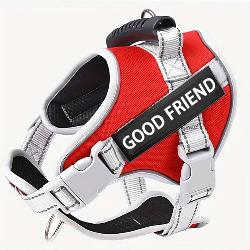 Adjustable Reflective Dog Harness For Small & Medium Dogs
