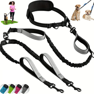 Dual Pet Reflective Nylon Leash