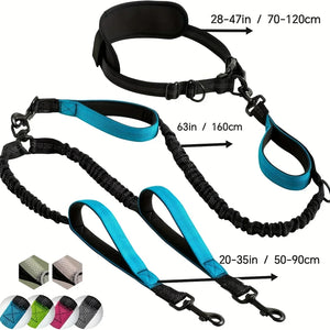 Dual Pet Reflective Nylon Leash