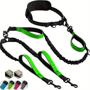 Dual Pet Reflective Nylon Leash