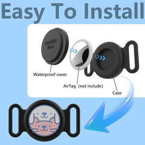 AirTag Silicone Protective Case Anti-Lost Waterproof Dog Tag