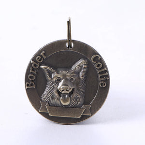 Bronze Nameplate Tag for Dog