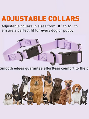 Waterproof Plastic PVC Rubber Dog Collar